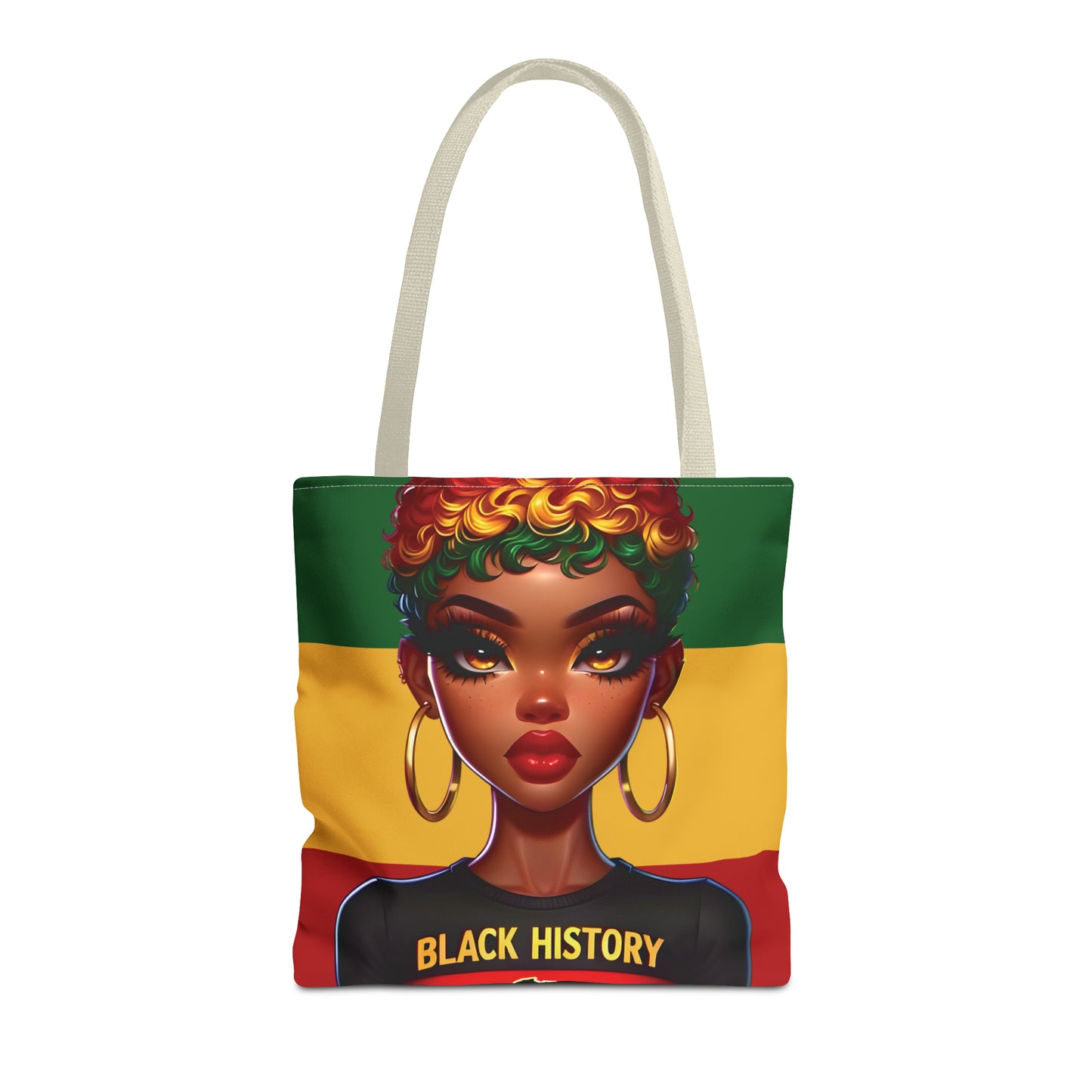 I Am Black History Tote Bag - Courageous (Stripe)