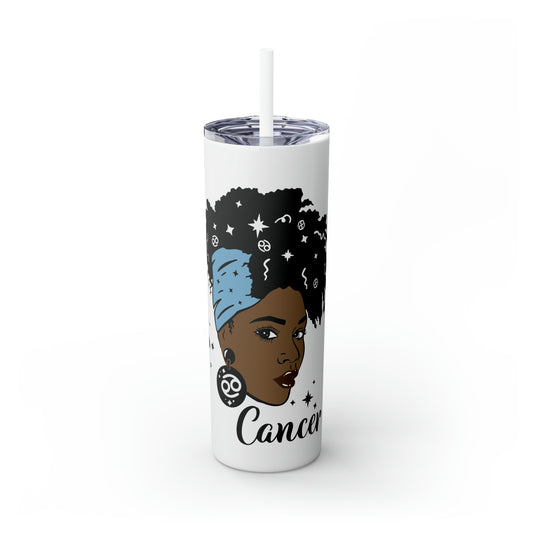 Cancer Zodiac Tumbler with Straw, 20oz