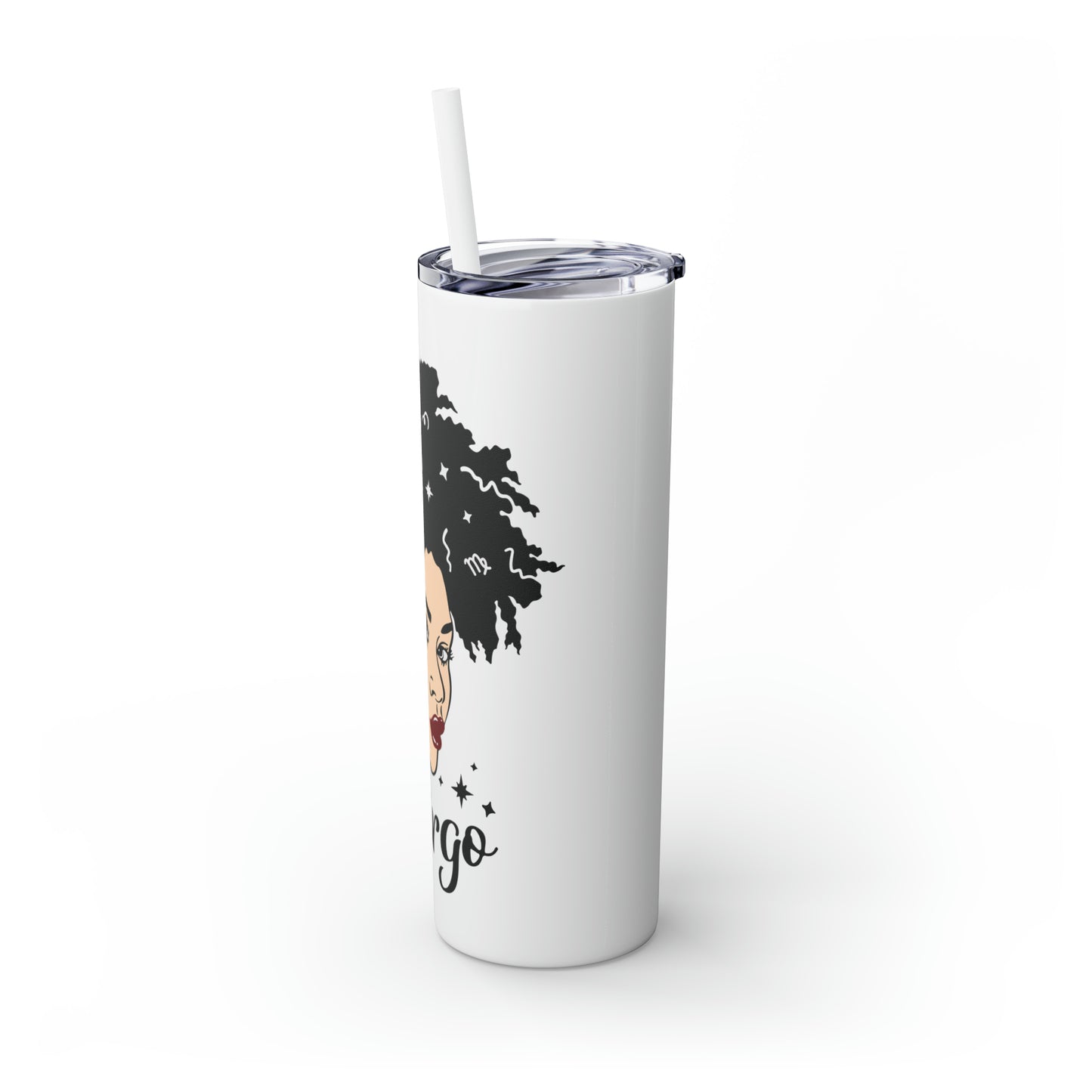 Virgo Zodiac Tumbler with Straw, 20oz