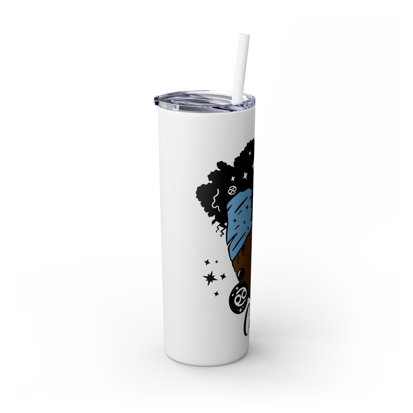 Cancer Zodiac Tumbler with Straw, 20oz