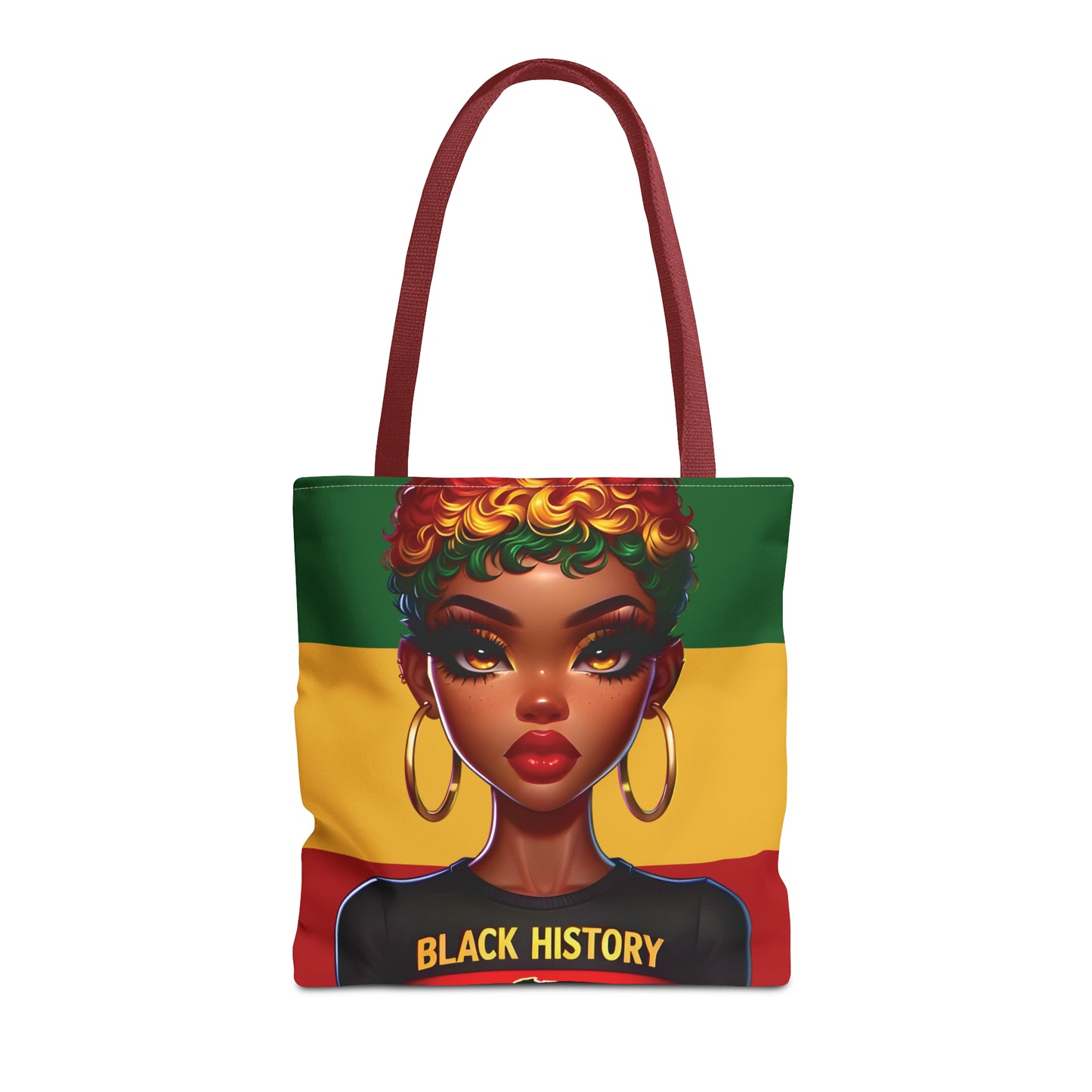 I Am Black History Tote Bag - Courageous (Stripe)