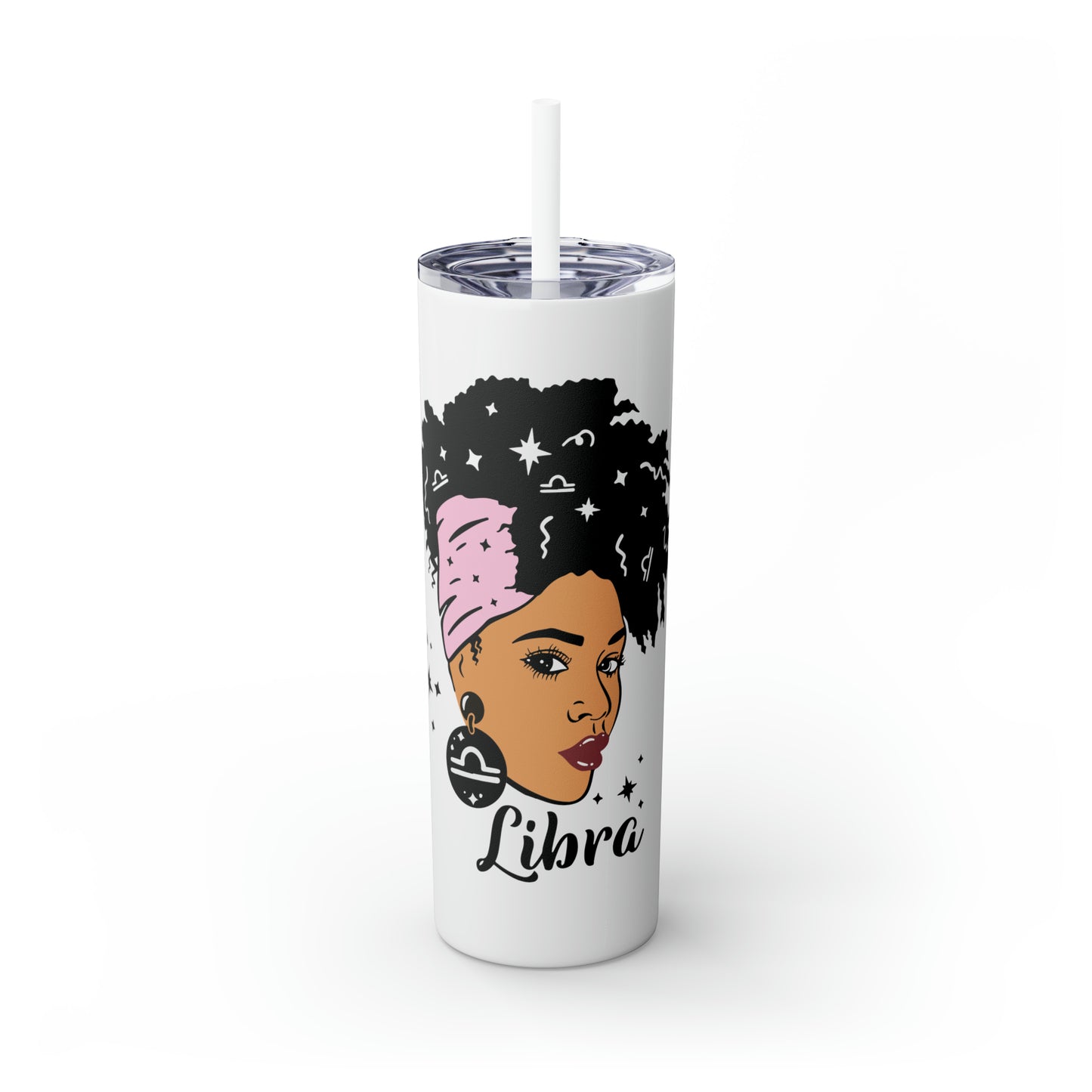 Libra Zodiac Tumbler with Straw, 20oz