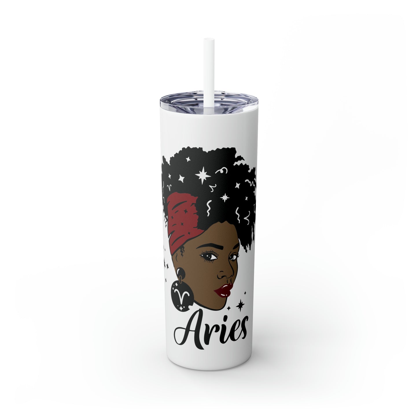 Aries Zodiac Tumbler with Straw, 20oz