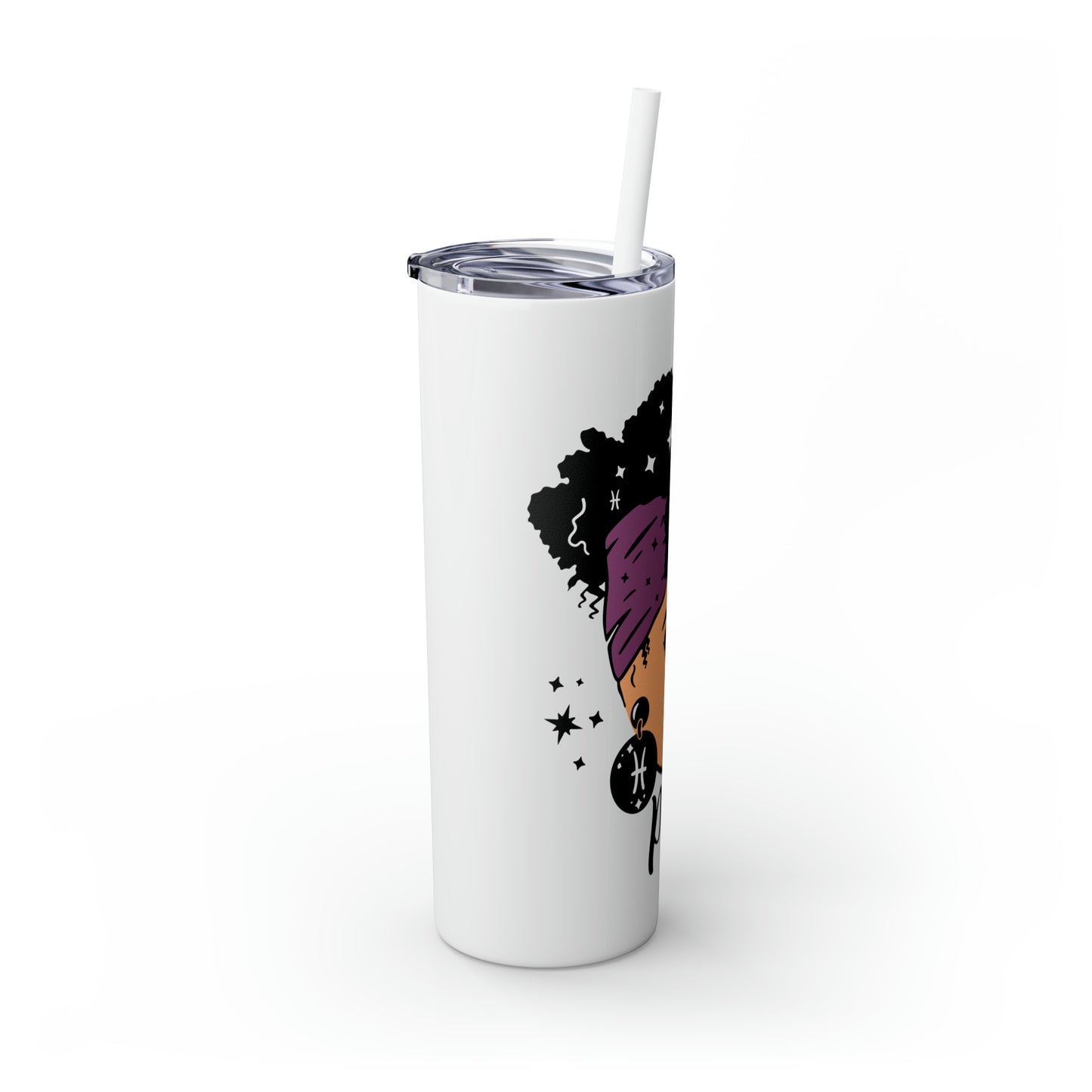 Pisces Zodiac Tumbler with Straw, 20oz