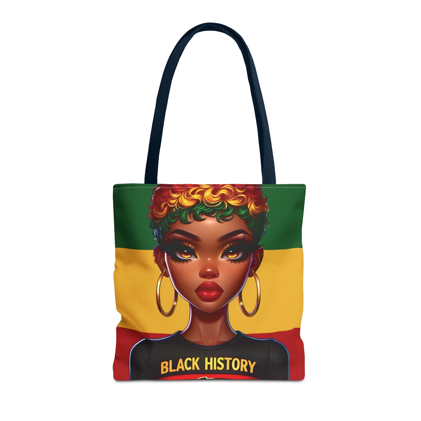 I Am Black History Tote Bag - Courageous (Stripe)