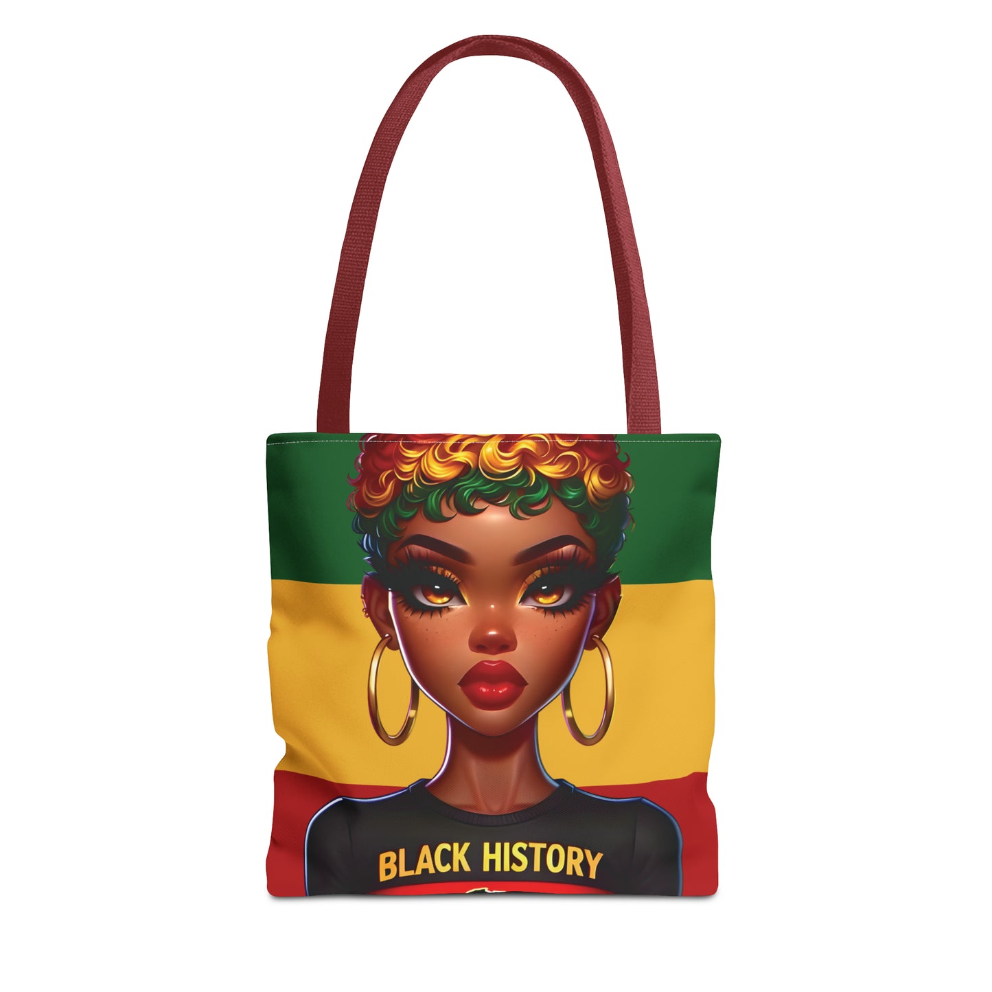 I Am Black History Tote Bag - Courageous (Stripe)