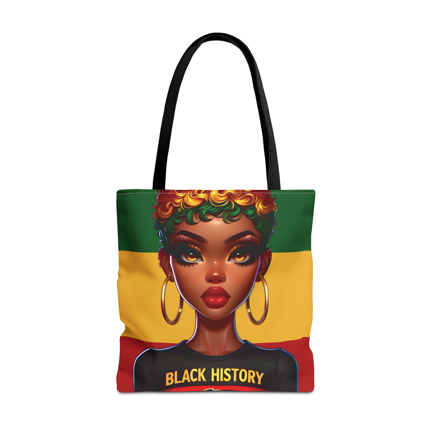 I Am Black History Tote Bag - Courageous (Stripe)