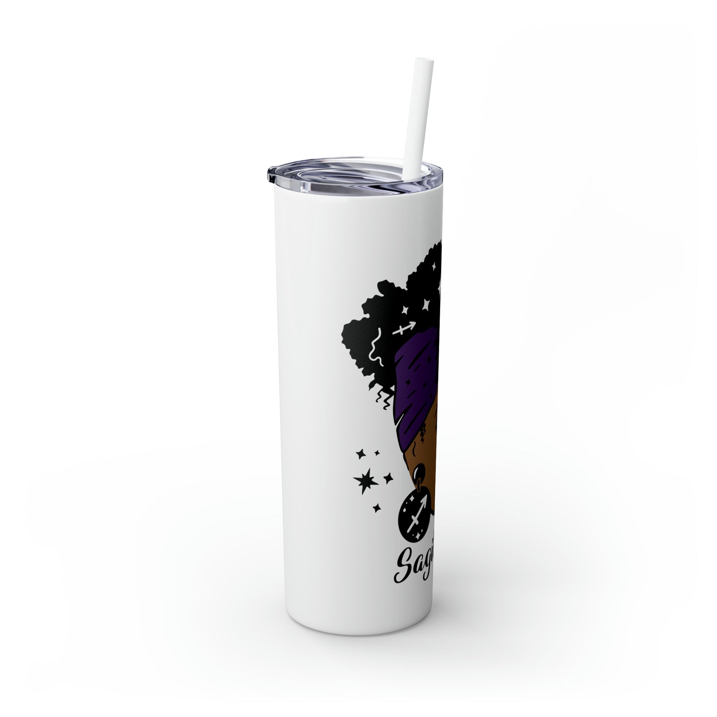 Sagittarius Zodiac Tumbler with Straw, 20oz