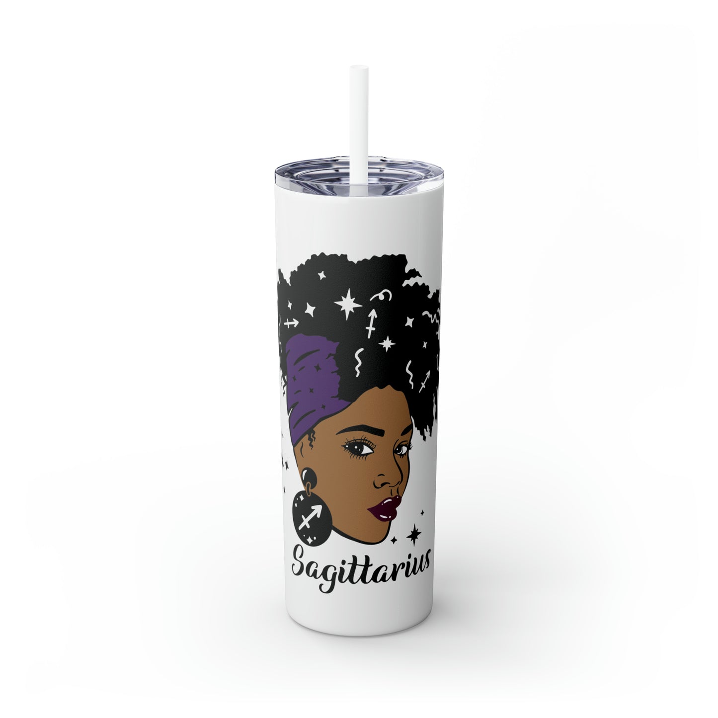 Sagittarius Zodiac Tumbler with Straw, 20oz