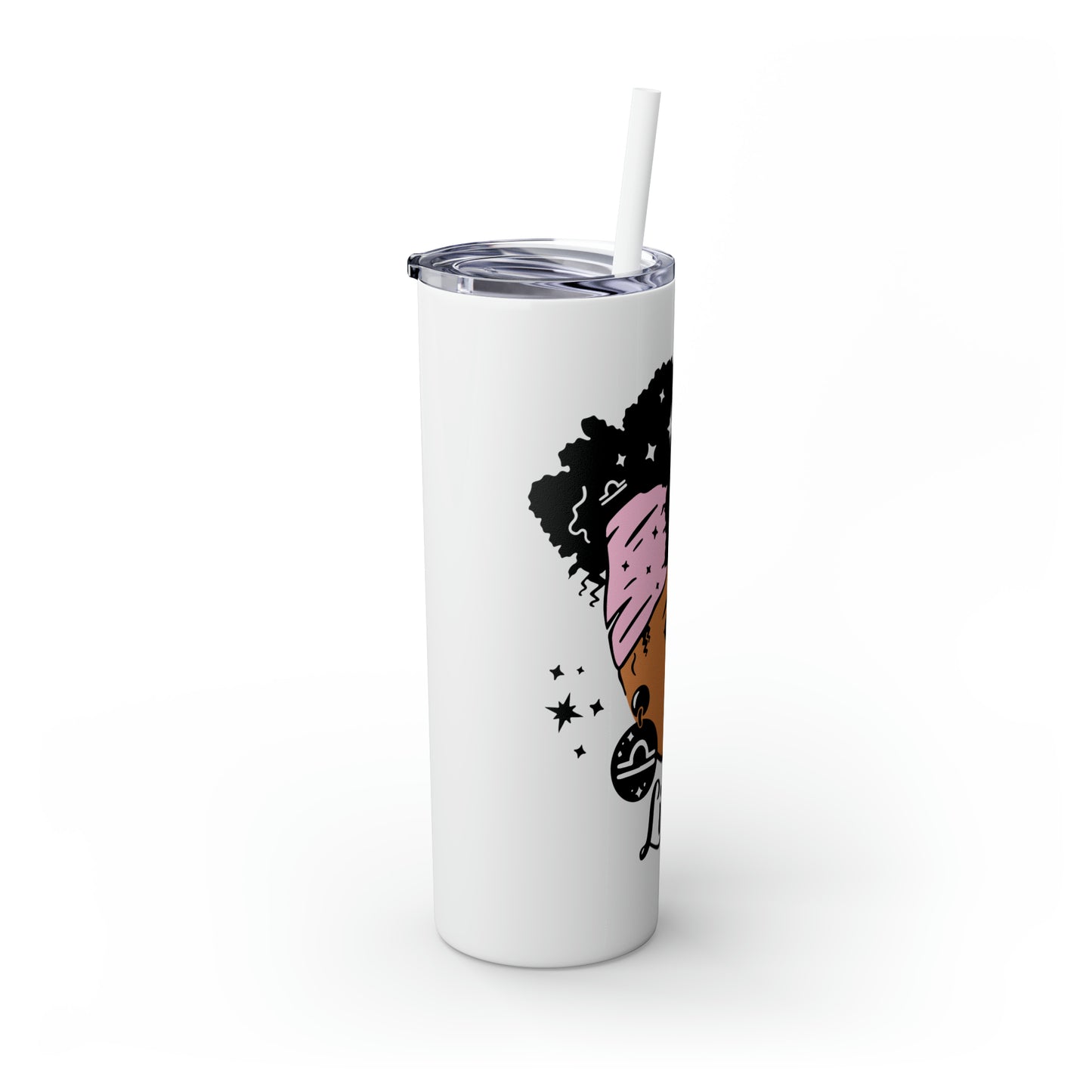 Libra Zodiac Tumbler with Straw, 20oz