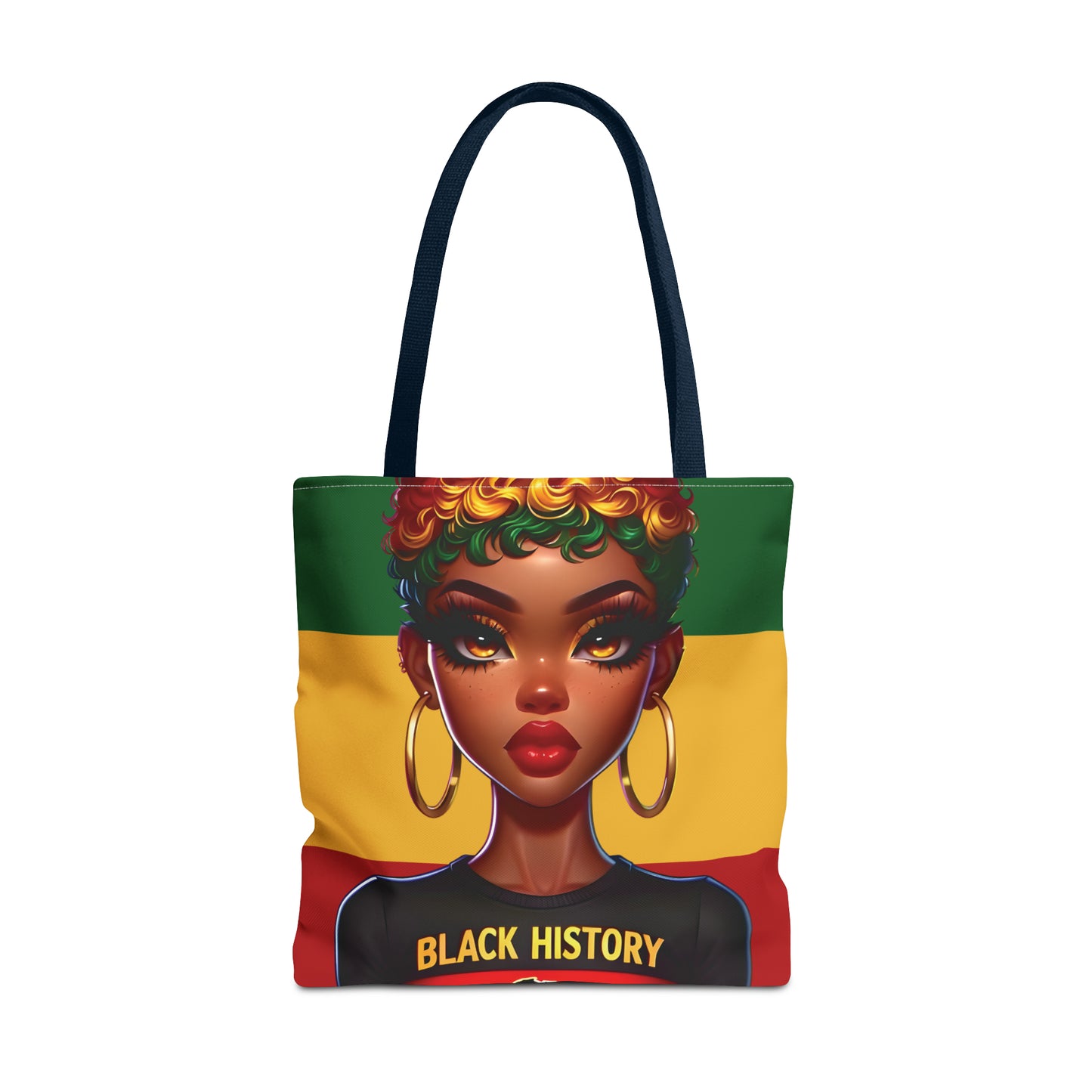 I Am Black History Tote Bag - Courageous (Stripe)