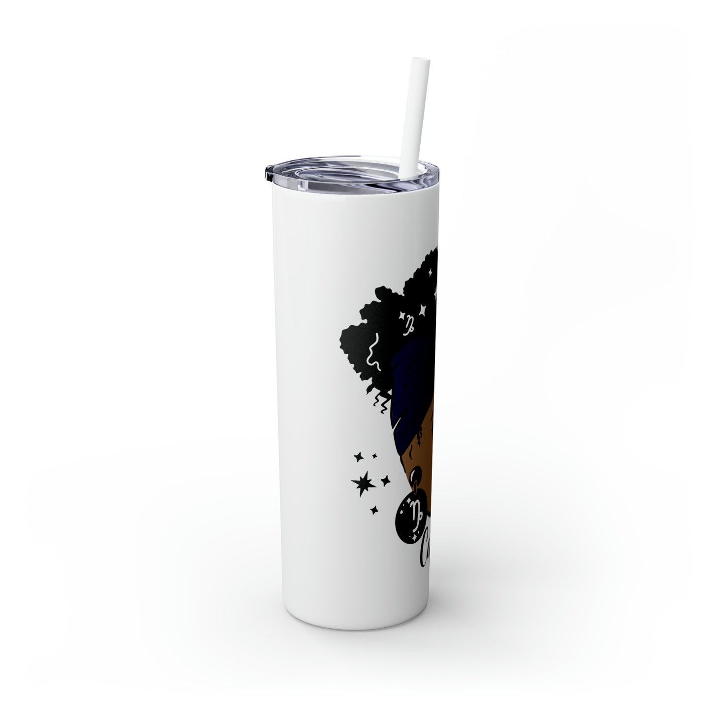 Capricorn Zodiac Tumbler with Straw, 20oz