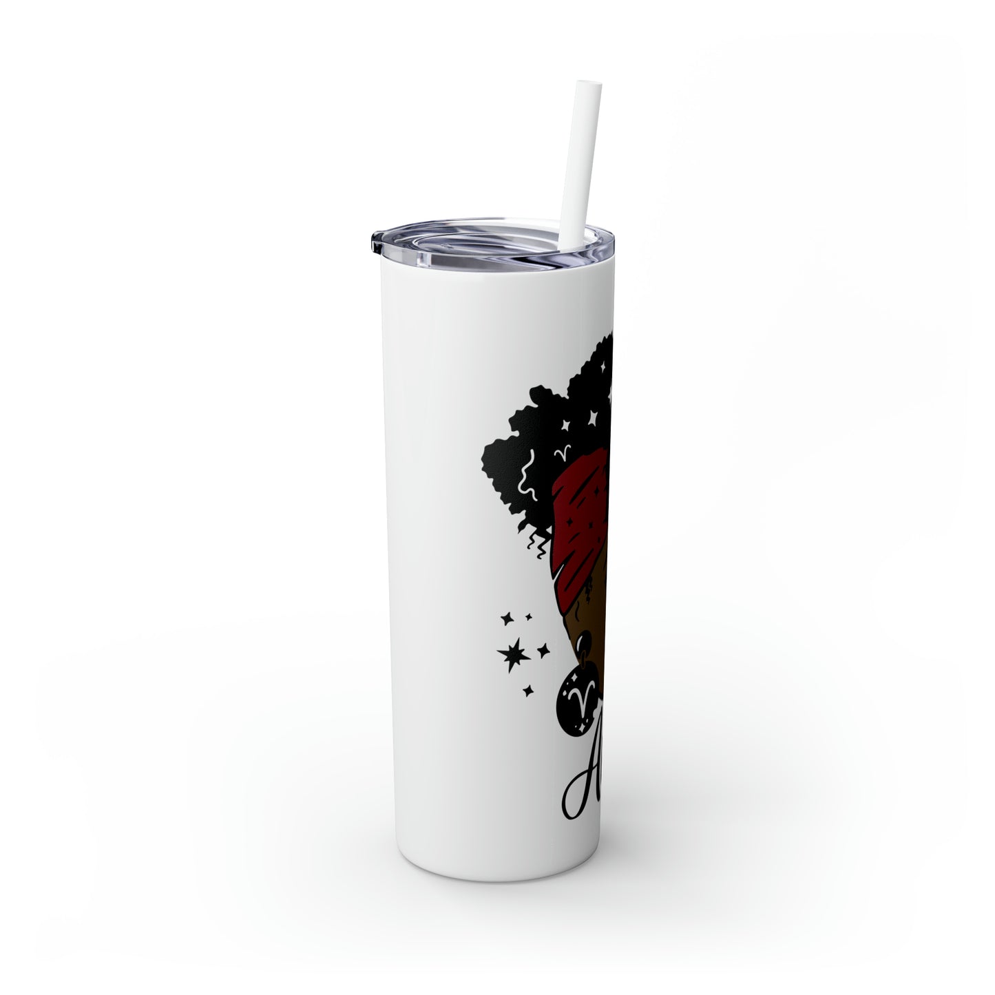 Aries Zodiac Tumbler with Straw, 20oz