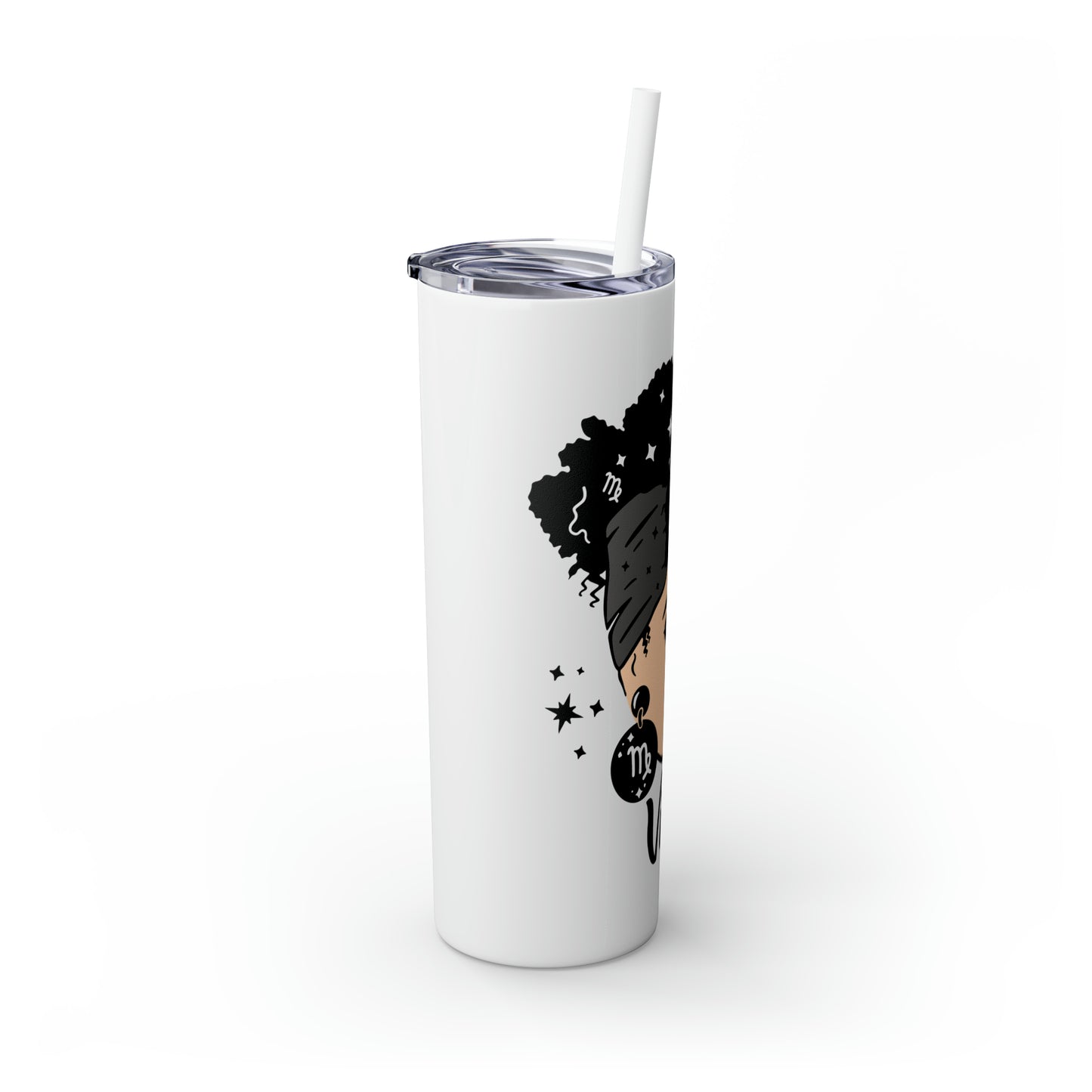 Virgo Zodiac Tumbler with Straw, 20oz