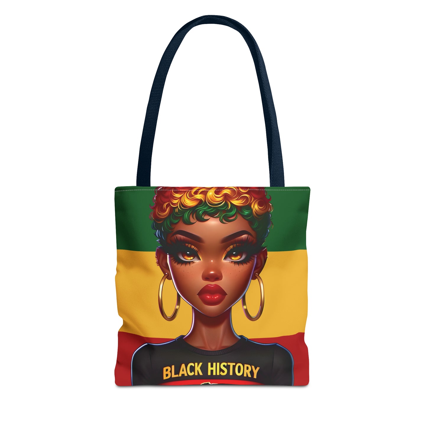 I Am Black History Tote Bag - Courageous (Stripe)